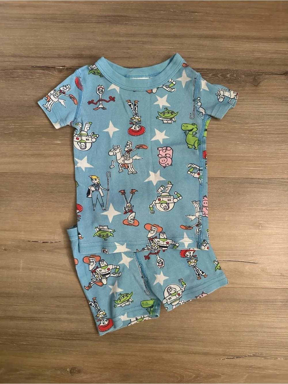 Hanna Andersson Disney Toy Story Pajama Set 6-12M Woody Buzz Jessie Rex Hamm Boo